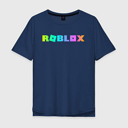 Футболка оверсайз мужская ROBLOX, цвет: тёмно-синий