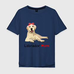 Мужская футболка оверсайз Labrador Mom