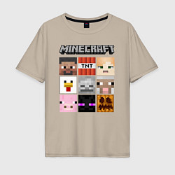 Мужская футболка оверсайз MINECRAFT