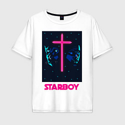 Футболка оверсайз мужская STARBOY, цвет: белый