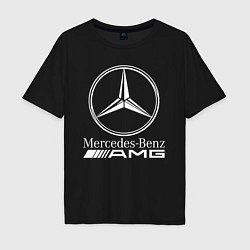 Футболка оверсайз мужская MERCEDES-BENZ AMG, цвет: черный