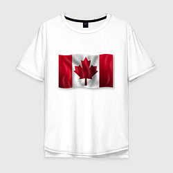 Футболка оверсайз мужская Канада, цвет: белый