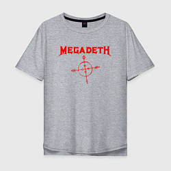 Футболка оверсайз мужская Megadeth, цвет: меланж