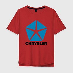 Футболка оверсайз мужская Chrysler, цвет: красный