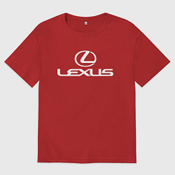 Футболка оверсайз мужская LEXUS, цвет: красный