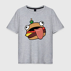 Футболка оверсайз мужская Fortnite Burger, цвет: меланж