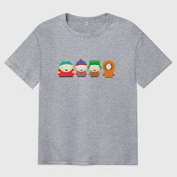 Футболка оверсайз мужская SOUTH PARK, цвет: меланж