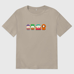 Мужская футболка оверсайз South Park Саус Парк