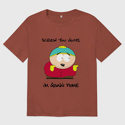 Футболка оверсайз мужская ЮЖНЫЙ ПАРК, цвет: кирпичный