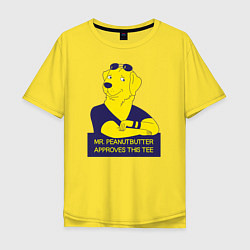 Футболка оверсайз мужская Mr Peanutbutter, цвет: желтый