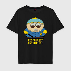 Футболка оверсайз мужская South Park, Эрик Картман, цвет: черный