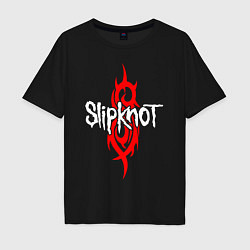 Футболка оверсайз мужская SLIPKNOT, цвет: черный