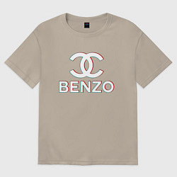 Футболка оверсайз мужская BBT BENZO GANG, цвет: миндальный