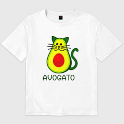 Футболка оверсайз мужская Avokado, цвет: белый
