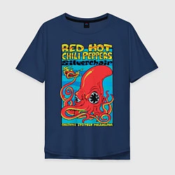 Футболка оверсайз мужская Red Hot Chili Peppers, цвет: тёмно-синий