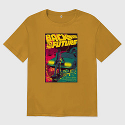 Футболка оверсайз мужская Back to the Future, цвет: горчичный
