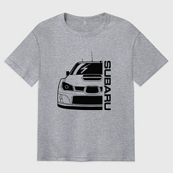 Футболка оверсайз мужская SUBARU Z, цвет: меланж