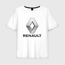 Футболка оверсайз мужская RENAULT, цвет: белый