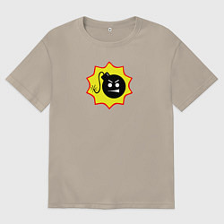 Футболка оверсайз мужская Serious Sam 4, цвет: миндальный