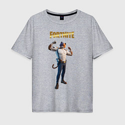 Мужская футболка оверсайз Meowcles Fortnite 2