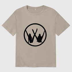 Футболка оверсайз мужская Volkswagen Z, цвет: миндальный