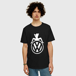 Футболка оверсайз мужская Volkswagen Girl Z, цвет: черный — фото 2