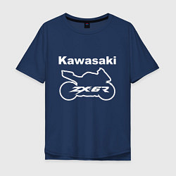 Футболка оверсайз мужская KAWASAKI Z, цвет: тёмно-синий