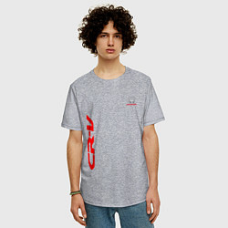 Футболка оверсайз мужская Honda CR-V Z, цвет: меланж — фото 2