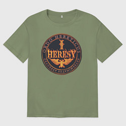 Футболка оверсайз мужская Ordo hereticus, цвет: авокадо