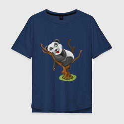 Мужская футболка оверсайз Смешная панда