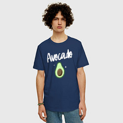 Футболка оверсайз мужская Avocado, цвет: тёмно-синий — фото 2