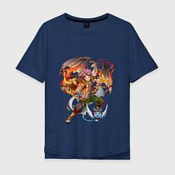 Футболка оверсайз мужская Fayri Tail, цвет: тёмно-синий
