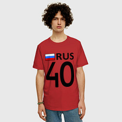 Футболка оверсайз мужская RUS 40, цвет: красный — фото 2