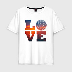 Мужская футболка оверсайз LOVE Volleyball