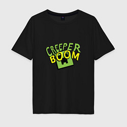 Мужская футболка оверсайз Creeper Boom