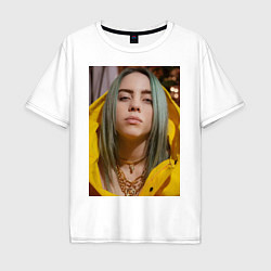 Футболка оверсайз мужская Билли Айлиш Billie Eilish, цвет: белый