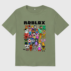 Футболка оверсайз мужская ROBLOX PIGGY, цвет: авокадо