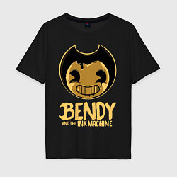 Футболка оверсайз мужская Bendy And The Ink Machine, цвет: черный