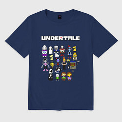 Футболка оверсайз мужская UNDERTALE, цвет: тёмно-синий