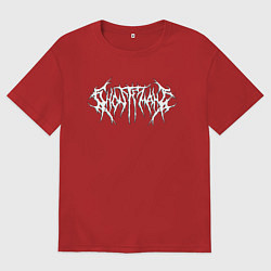Футболка оверсайз мужская GHOSTEMANE, цвет: красный
