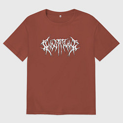 Футболка оверсайз мужская GHOSTEMANE, цвет: кирпичный