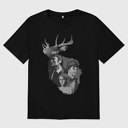 Футболка оверсайз мужская Hannibal, цвет: черный