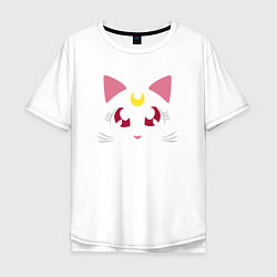 Мужская футболка оверсайз Luna Cat Sailor Moon