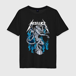 Мужская футболка оверсайз Metallica - черт