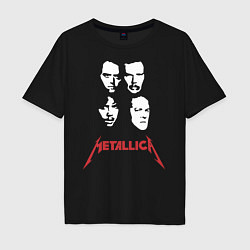 Мужская футболка оверсайз Metallica