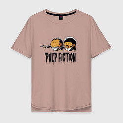 Футболка оверсайз мужская Pulp fiction, цвет: пыльно-розовый