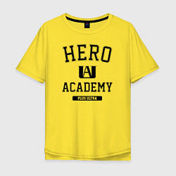 Футболка оверсайз мужская Моя геройская академия, цвет: желтый