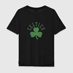 Футболка оверсайз мужская Boston Celtics, цвет: черный