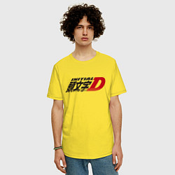 Футболка оверсайз мужская Initial D Logo Z, цвет: желтый — фото 2