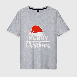Мужская футболка оверсайз Merry Christmas